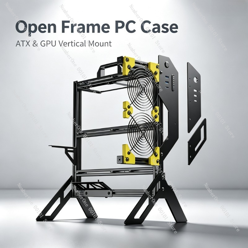 Aluminum Open Frame Test Bench Water Cooling - DIY 개방형 프레임 알루미늄 PC 케이스,